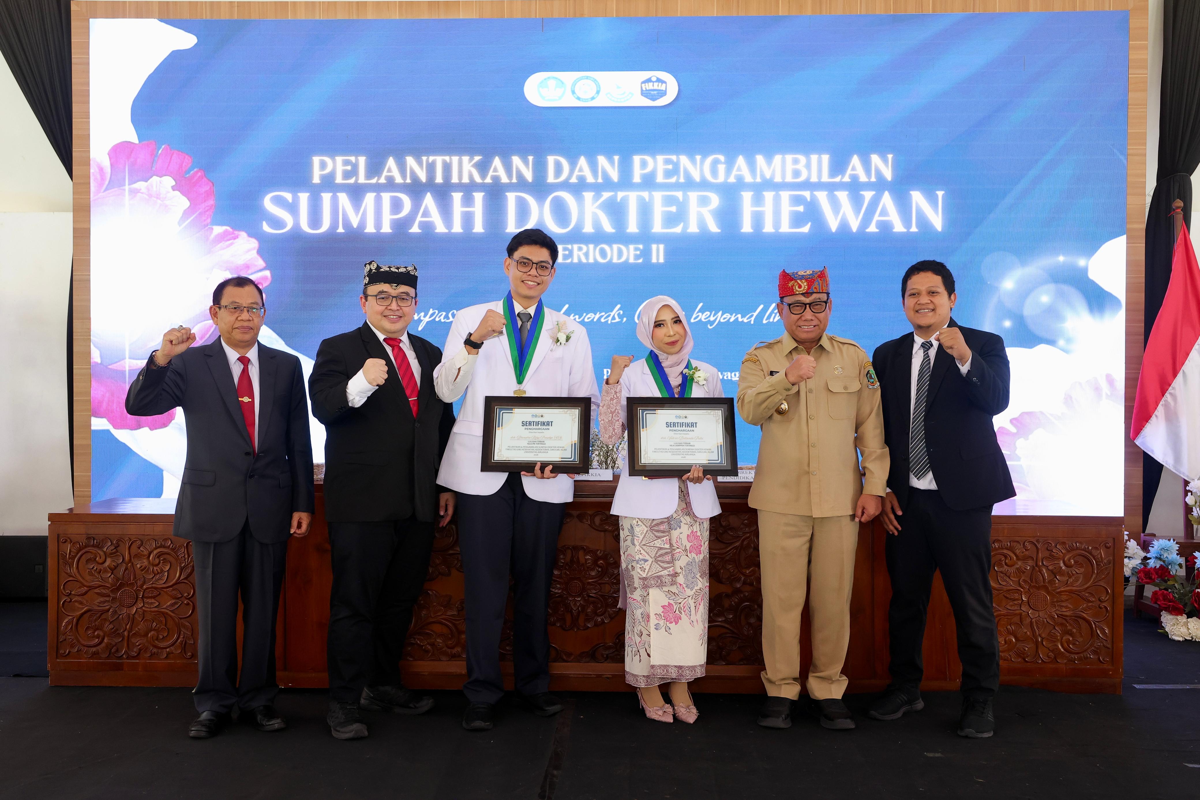 FIKKIA Unair Banyuwangi Lantik 24 Dokter Hewan, Wabup Mujiono Ajak Perkuat Keamanan Pangan